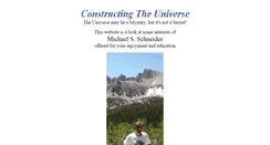 Desktop Screenshot of constructingtheuniverse.com